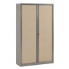 Armoire à rideaux 198x120x43 cm décor bois - Vinco