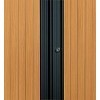 Armoire à rideaux 198x120x43 cm décor bois - Vinco