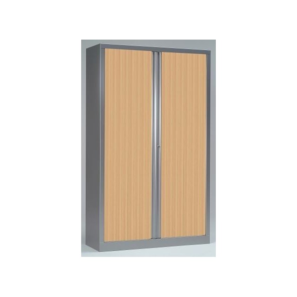 Armoire à rideaux 198x100x43 cm décor bois - Vinco