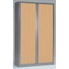 Armoire à rideaux 198x100x43 cm décor bois - Vinco