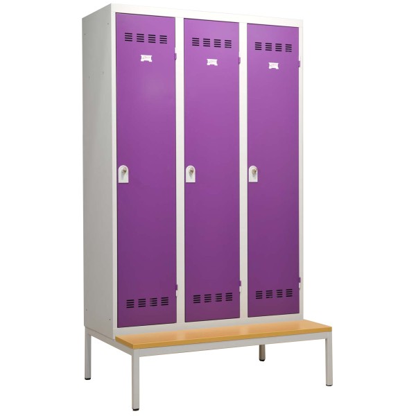 Vestiaire industrie propre 3 cases - Vinco