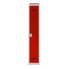 Vestiaire 1 case industrie propre gris perle / rouge - Vinco