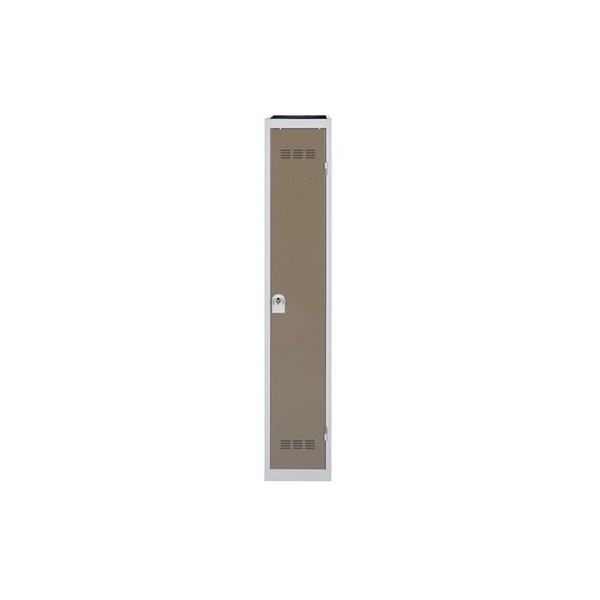 Vestiaire 1 case industrie propre gris perle / taupe - Vinco