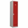 Vestiaire 1 case industrie salissante gris perle / rouge - Vinco