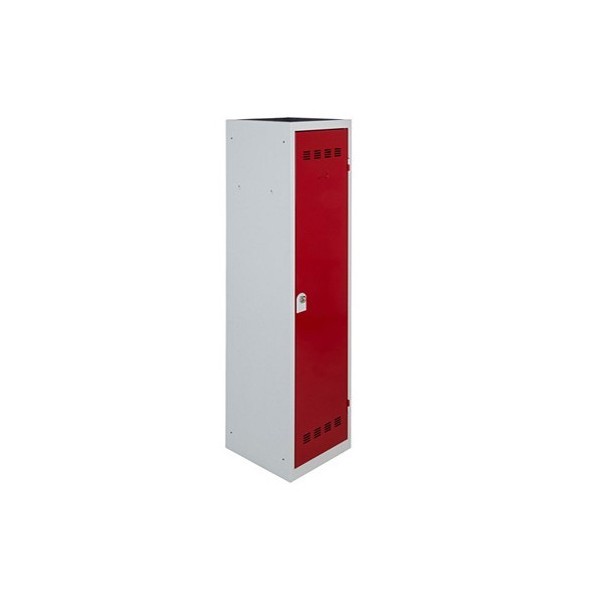 Vestiaire 1 case industrie salissante gris perle / rouge - Vinco