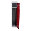 Vestiaire 1 case industrie salissante gris perle / rouge - Vinco