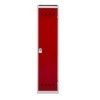 Vestiaire 1 case industrie salissante gris perle / rouge - Vinco