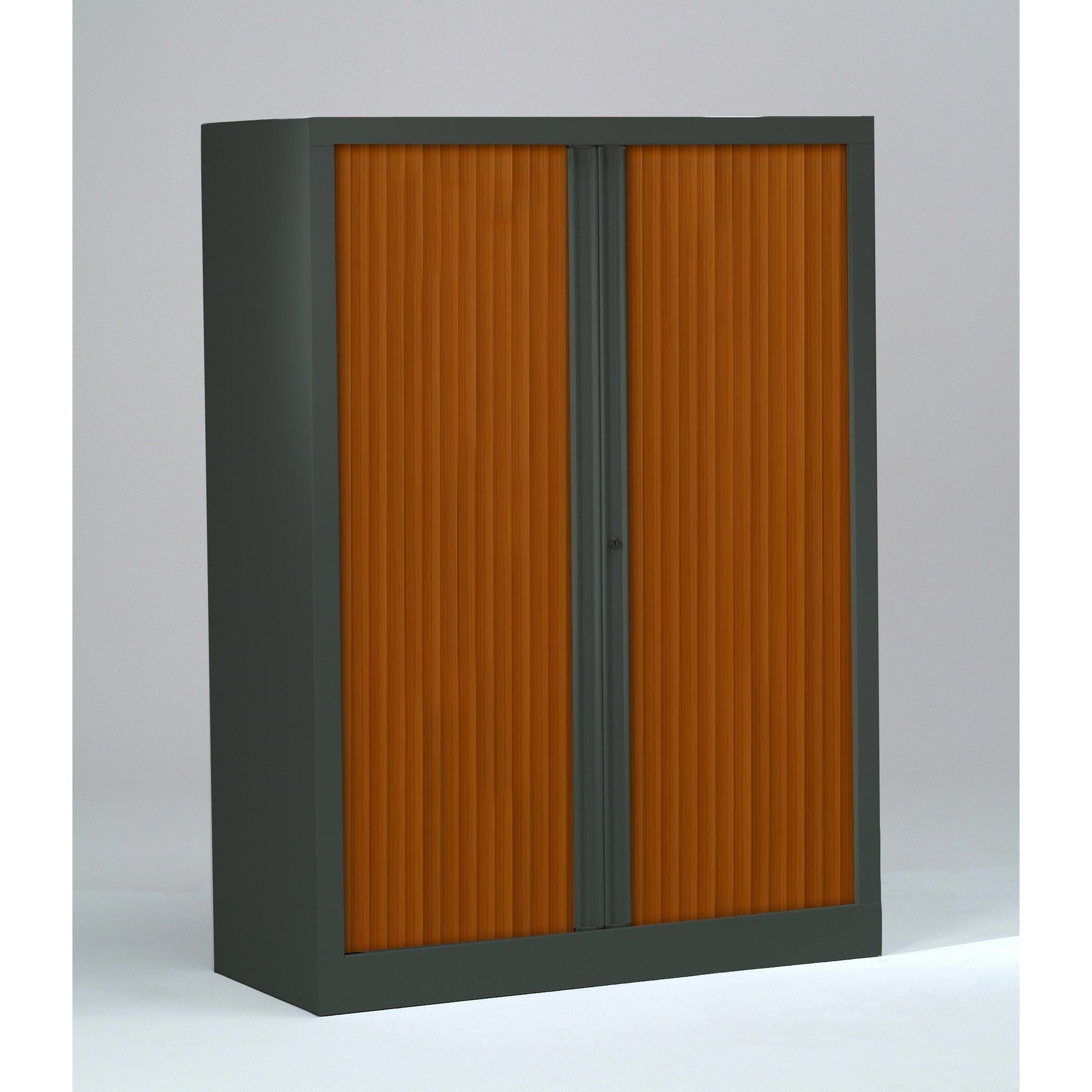 Armoire à rideaux 198x120x43 cm décor bois