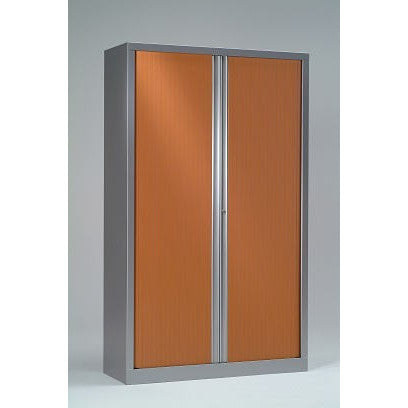 Armoire à rideaux 198x100x43 cm décor bois