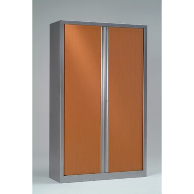 Armoire à rideaux 198x100x43 cm décor bois