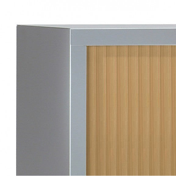 Armoire à rideaux  100x120x43 cm décor bois