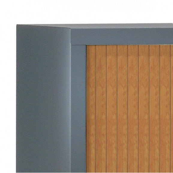 Armoire à rideaux  100x120x43 cm décor bois